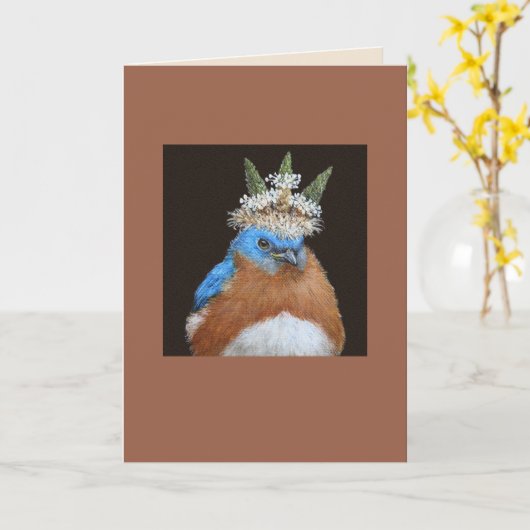 Lester de rommelige blauwvogelkaart kaart (Gele Bloem)