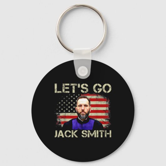 Let39s Go Jack Smith Amerikaanse vlag zomer Sleutelhanger (Voorkant)