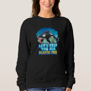 Let6's Keep the Zee Plastic Free Zee Orca Whale Pu Trui