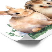  let adventure begin animals baby shower welcome poster (Hoek)