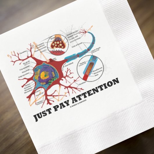 Let alleen op Neuron Synapse Neurotransmitter Servet