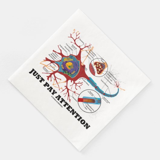 Let alleen op Neuron Synapse Neurotransmitter Servet (Hoek)