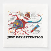 Let alleen op Neuron Synapse Neurotransmitter Servet (Voorkant)