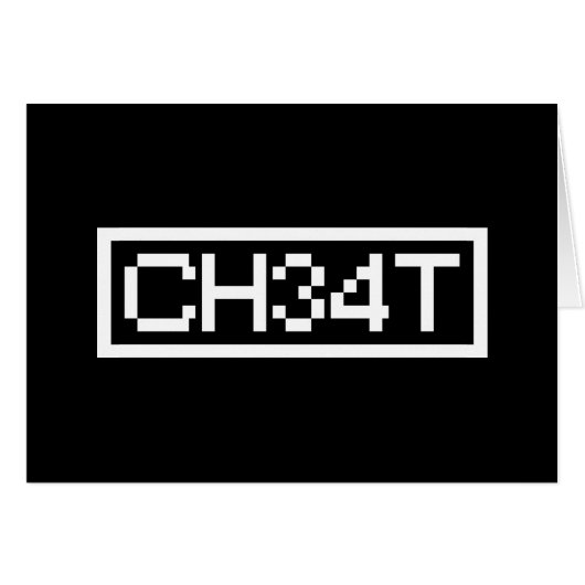 LET CHEAT KAART (Voorkant Horizontaal)