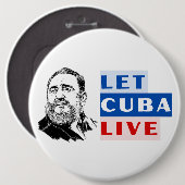 Let Cuba Live Ronde Button 6,0 Cm (Voorkant /achterkant)