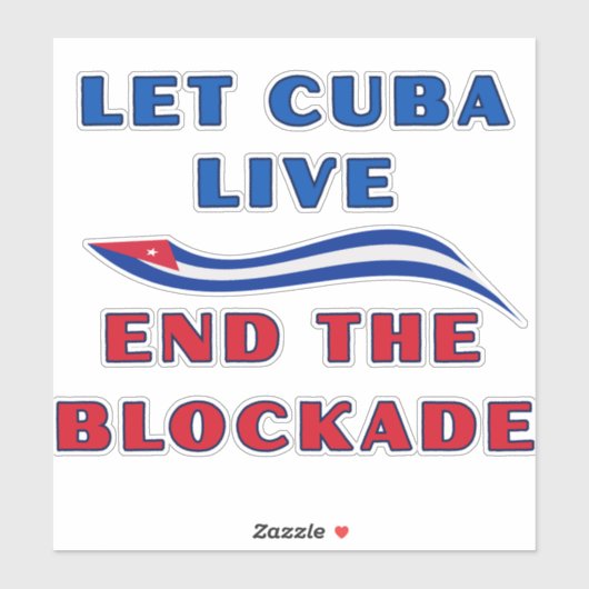Let Cuba Live Sticker (Vel)