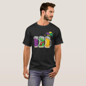 Let Day Drink Unieke Mardi Gras Jester Funny Crawf T-shirt (Voorkant volledig)