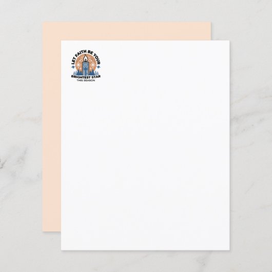 Let Faith Shine Bright: het thema van de winter (Voorkant / Achterkant)