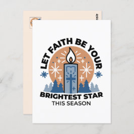 Let Faith Shine Bright: het thema van de winter Briefkaart