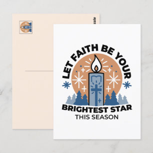 Let Faith Shine Bright: het thema van de winter Briefkaart