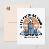 Let Faith Shine Bright: het thema van de winter Briefkaart (Voorkant / Achterkant)