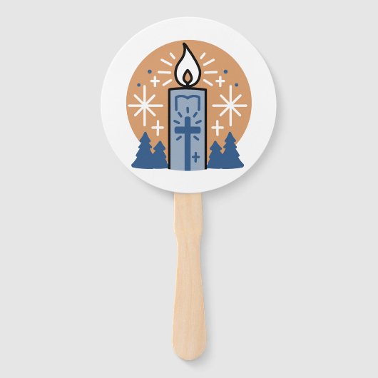 Let Faith Shine Bright: het thema van de winter Handwaaier (Voorkant)