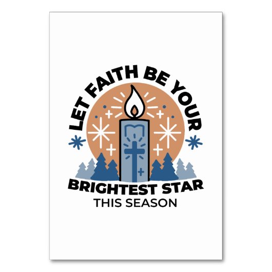 Let Faith Shine Bright: het thema van de winter Kaart (Voorkant)