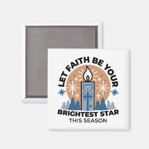Let Faith Shine Bright: het thema van de winter Magneet