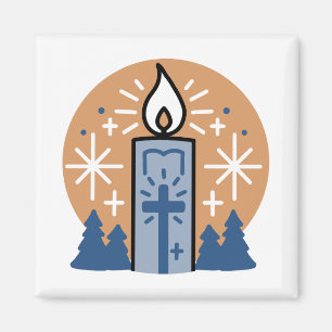 Let Faith Shine Bright: het thema van de winter Magneet