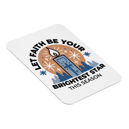 Let Faith Shine Bright: het thema van de winter Magneet (Rechterzijde)