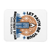 Let Faith Shine Bright: het thema van de winter Magneet (Horizontaal)