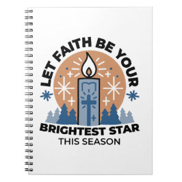 Let Faith Shine Bright: het thema van de winter Notitieboek