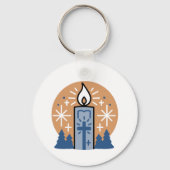 Let Faith Shine Bright: het thema van de winter Sleutelhanger (Achterkant)