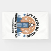 Let Faith Shine Bright: het thema van de winter Spandoek (Horizontaal)