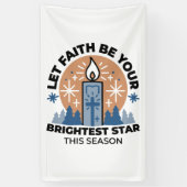 Let Faith Shine Bright: het thema van de winter Spandoek (Verticaal)