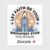 Let Faith Shine Bright: het thema van de winter Sticker (Vel)
