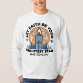 Let Faith Shine Bright: het thema van de winter T-shirt (Voorkant)