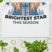 Let Faith Shine Bright: het thema van de winter Theedoek (Gevouwen)