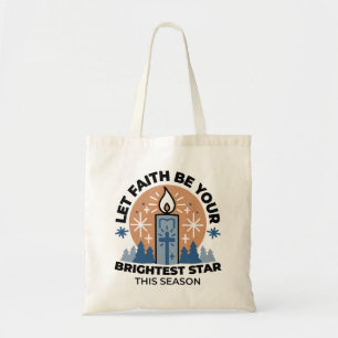 Let Faith Shine Bright: het thema van de winter Tote Bag
