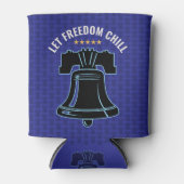 Let Freedom Chill Liberty 250 Patriotic Design Blikjeskoeler (Voorkant)