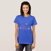Let Go Let God Pink Text Cross T-shirt (Voorkant volledig)