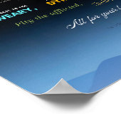 Let goed op de nachtelijke wand van Prayer Poster (Hoek)