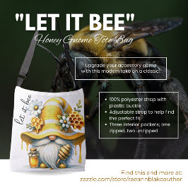 "Let it Bee" Honey Gnome Canvas tas