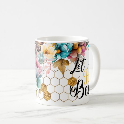 "Let it Bee" Koffie Mok (Voorkant rechts)