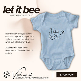 "Let It Bee" T-shirt baby romper