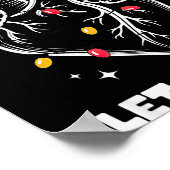 Let It Flow Anatomy Heart Santa Xmas  Poster (Hoek)