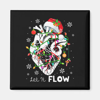 Let It Flowing Xmas Anatomy Santa Heart Part Cardi Magneet