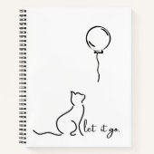 Let It Go – Cat Design Spiral Notitieboek (Voorkant)