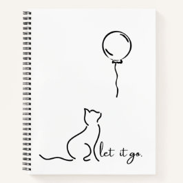 Let It Go – Cat Design Spiral Notitieboek
