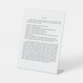 Let it go Desk art Reclamebord Met Voetstuk (Voorkant)