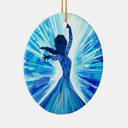 Let It Go Keramisch Ornament (Rechts)