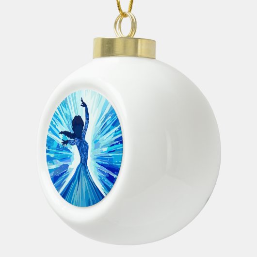Let It Go Keramische Bal Ornament (Rechts)