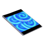Let It Go Notebook – Royal Blue Swirl Aesthetic Jo Notitieboek (Rechterzijde)