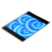 Let It Go Notebook – Royal Blue Swirl Aesthetic Jo Notitieboek (Linkerzijde)