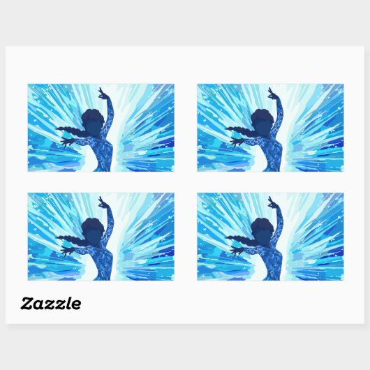 Let It Go Rechthoekige Sticker (Vel)