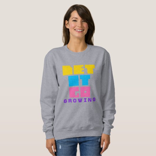Let It Go Sweatshirt – Comfort ontmoet Mindfulness (Voorkant volledig)