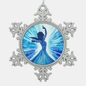 Let It Go Tin Sneeuwvlok Ornament (Voorkant)