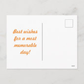 Let It Herfst Briefkaart (Bruin & Sinaasappel) (Achterkant)