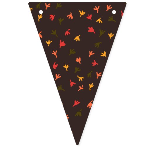 Let It Herfst Party Banner (Bruin & Sinaasappel) (Derde vlag)