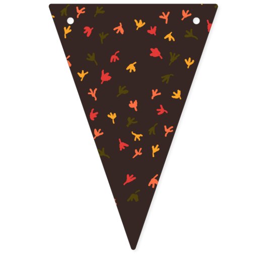 Let It Herfst Party Banner (Bruin & Sinaasappel) (Eerste vlag)
